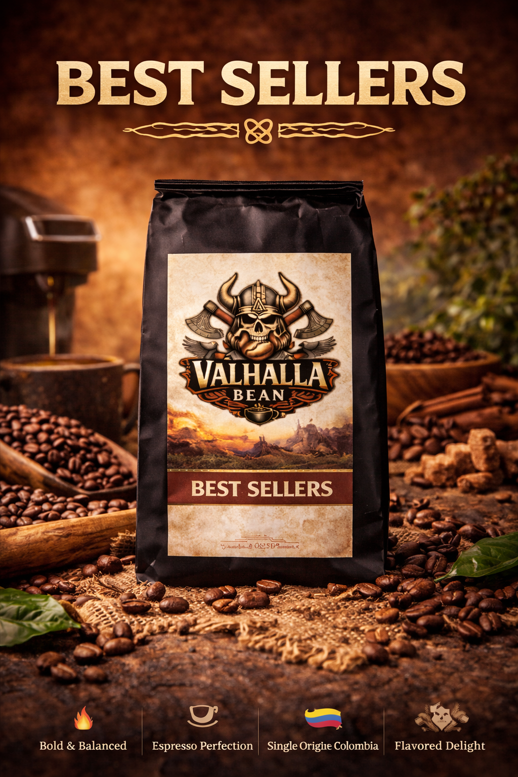 Fuel Your Day with Strength: Discover Valhalla Bean's Best Seller Sample Pack