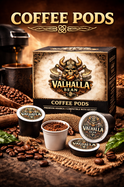 60 Pack Single Serve Coffee Capsules Valhalla Bean